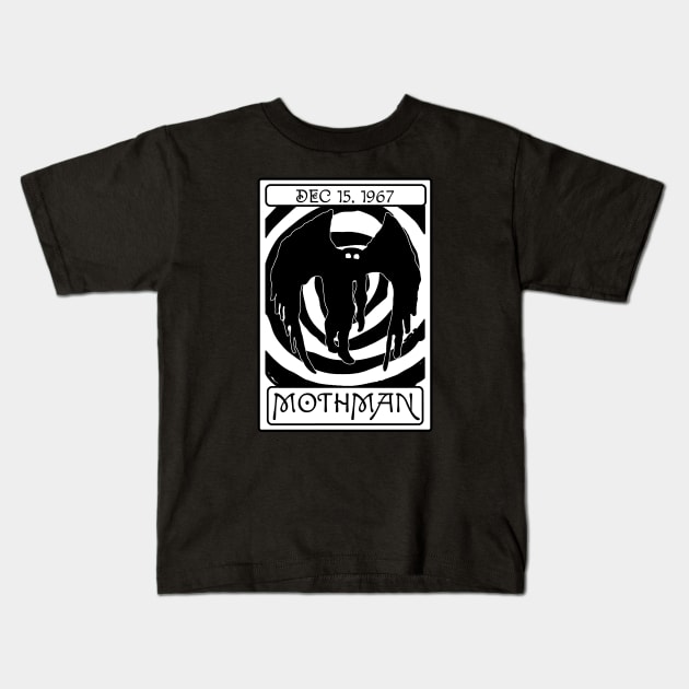 Mothman Kids T-Shirt by cryptidwitch